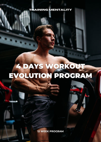 4 days workout, 12 week program (beginner / intermediate lifters)